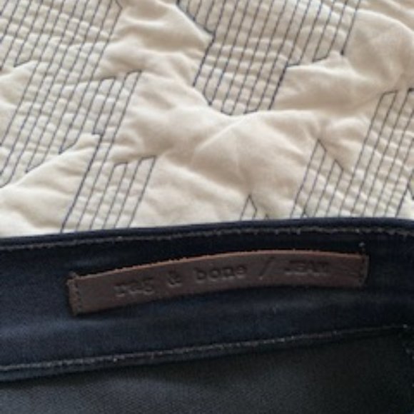 Rag & Bone Stretch Denim & Leather Moto Pant - Picture 5 of 6